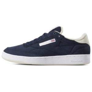 Reebok Club C 85 Corduroy Turnschuhe Herren - Schwarz/Weiß - DE 425-YVD